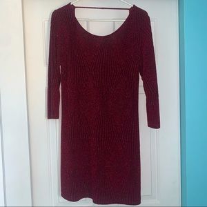 Women’s Red sparkly dress- large